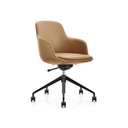 FLUME caramel short task or meeting chair