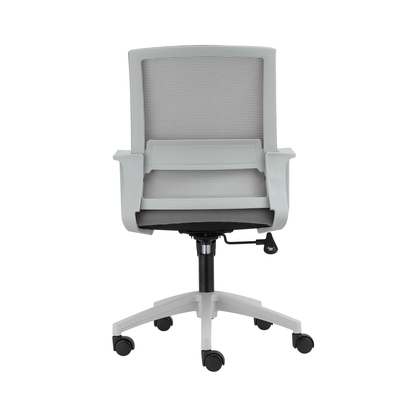 gray ergonomic office chair, back