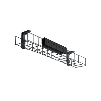 cable tray, desk cable tray, cable organiser, cable tray workstation