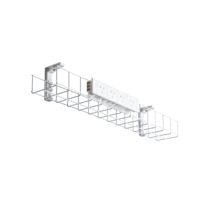 cable tray, desk cable tray, cable organiser, cable tray workstation