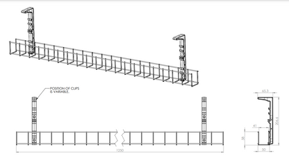 cable tray, desk cable tray, cable organiser, cable tray workstation